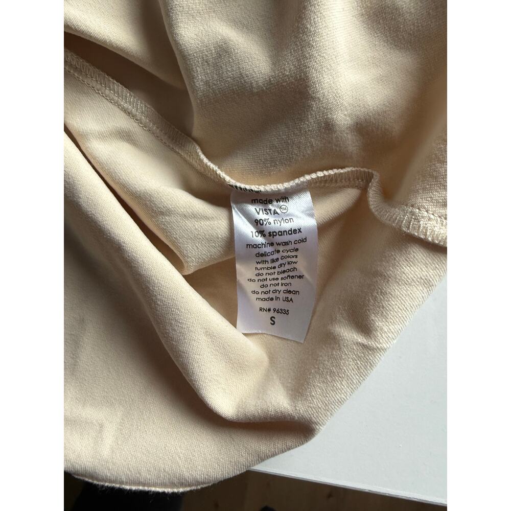 $168 New Susana Monaco Revolve Puff Sleeve Top - crème - Small - Picture 9 of 9